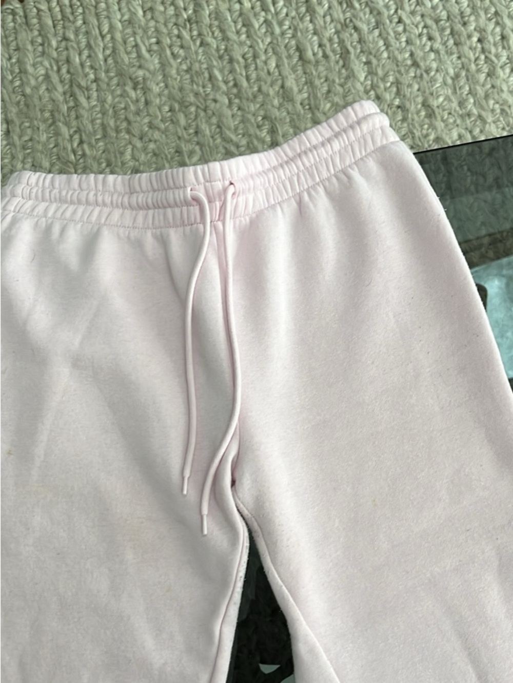 Urban Outfitters Pale Pink Wide-Leg Sweatpants